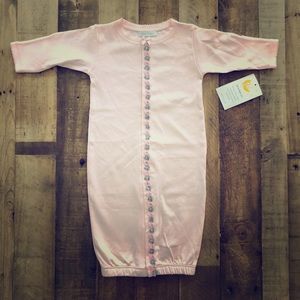 Royal Baby: baby girl pink converter coverall.